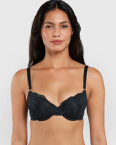 La Senza Obvious Full Coverage Bra Black / 34B